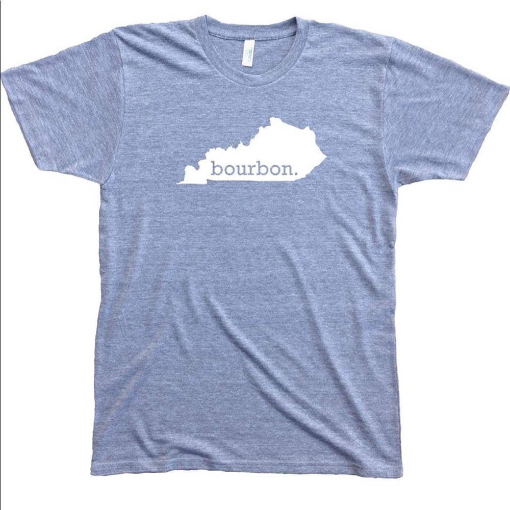 Kentucky bourbon T-shirt in light blue